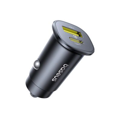 4. Baseus GoTrip USB-C / USB-A 30W Car Charger - Black