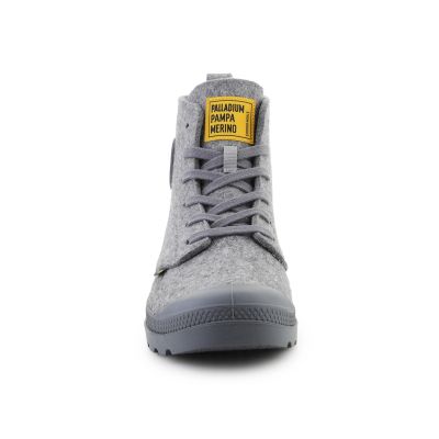 7. Palladium Pampa Hi Merino shoes 74377-027-M Gray