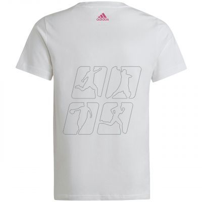 3. adidas Essentials Linear Logo Cotton Slim Fit Tee Jr IC3150