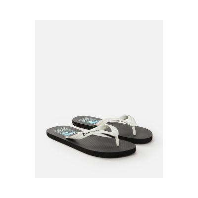 5. RIP CURL Line Up Open Toe Flip-Flops - Boy - Black