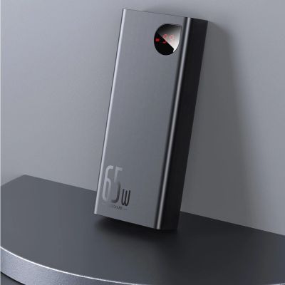 16. Baseus Adaman powerbank 2x USB / 1x USB Type C / 1x micro USB 20000mAh 65W Quick Charge 3.0 Power Delivery black (PPIMDA-D01)