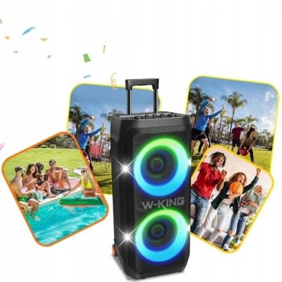 4. W-KING T12 Wireless Bluetooth Speaker Black