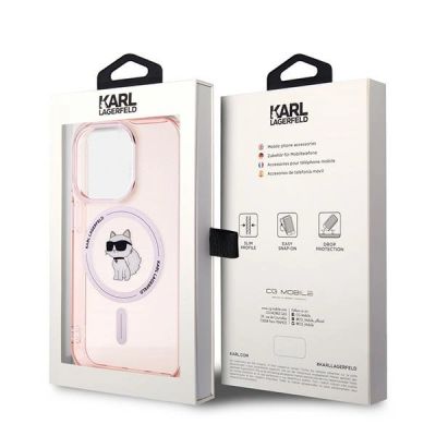 8. Karl Lagerfeld IML Choupette MagSafe case for iPhone 14 Pro Max - pink