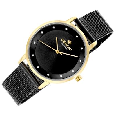 3. Giewont Sapphire Gold Black Women's Watch GW4130-B4