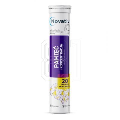 3. Novativ effervescent tablets Memory and concentration 20 pcs 312194