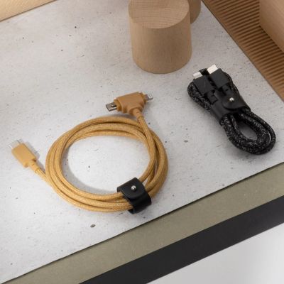 11. Native Union Duo Cable (USB-C to USB-C/Lightning), Green, USB C, USB C/Lightning, 1.5 m, Male, Male