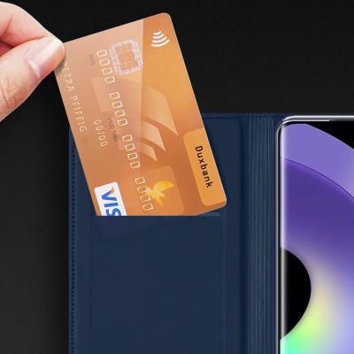 16. Dux Ducis Skin Pro case for Realme 10 Pro+ flip cover card wallet stand blue