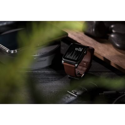 12. Nomad NM1A4RBM00 Smart Personal Accessory Band Brown Leather