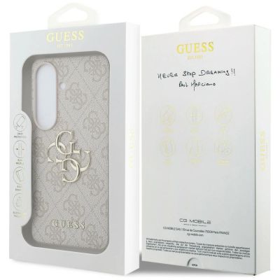 8. Guess 4G Big Metal Logo Case for Samsung Galaxy S26 - Pink