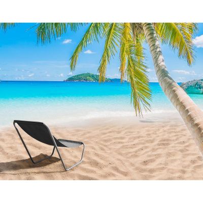 20. FOLDABLE GARDEN AND BEACH CHAIR AND BAG GREY ENERO CAMP