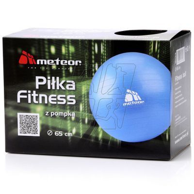 6. Meteor gym ball 65 cm with pump blue 31133