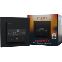 Heatit WiFi6 Black Matt Wi-Fi Thermostat 3600W 16A