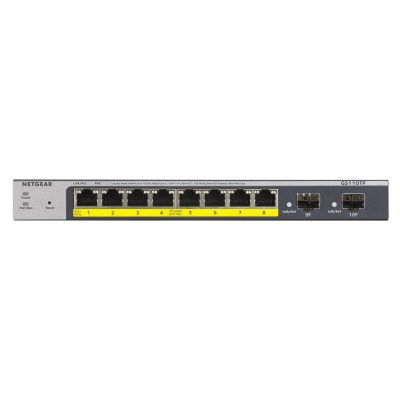 2. Switch Netgear GS110TP-300EUS 10p PoE 55W (PoE+: 8p) Managed Gigabit