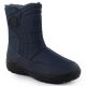 15. Women's flat insulated snow boots, navy blue, Potocki SU33310