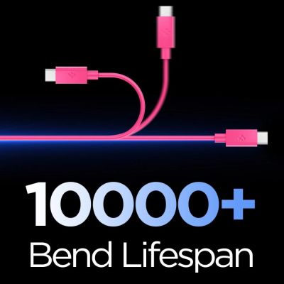 3. Spigen Essential EB6015CC USB-C Cable 60W 100 cm - Pink
