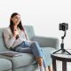 5. Selfie stick Dudao F18S 4-in-1 foldable tripod with remote control - black