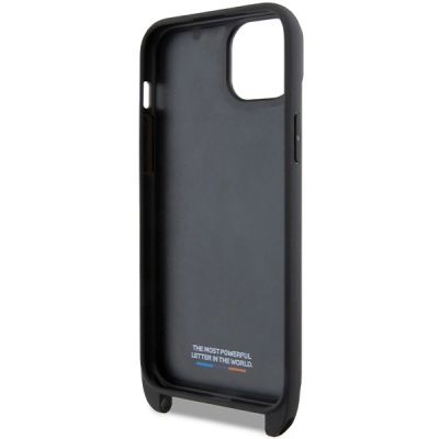 6. BMW M Edition Carbon Tricolor Lines & Strap case for iPhone 15 / 14 / 13 - black