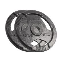 Cast iron Olympic weight set 2x10kg, 51mm hole, plate with handles, REBEL ACTIVE