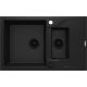 1.5-bowl granite sink with drainer