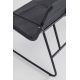 2. Black Forest Textilene Garden Furniture Set: Two Chairs, a Lounger and a Folding Table, Black