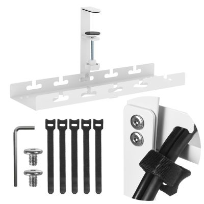 3. MACLEAN UNDERDESK CABLE ORGANIZER, MAX LOAD 5KG, WHITE MC-105 W