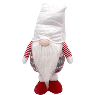 35. GNOME ON TELESCOPIC LEGS WHITE 80-115CM
