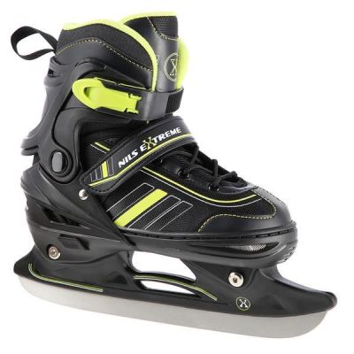 9. NILS EXTREME NH18191 2IN1 ROLLER SKATES BLACK-LIME SIZE L (39-43) WITH REPLACEABLE HOCKEY BLADE