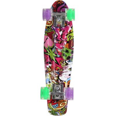 8. PLASTIC SKATEBOARD 22 INCHES ENERO GRAFFITI LED 1030852
