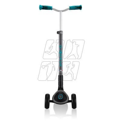 22. Globber Master Prime 3-wheel scooter / Black - Teal 664-105