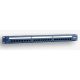 EmiterNet Panel 19", 24xRJ45 UTP cat.5e (1U) with shelf, blue (PoE)