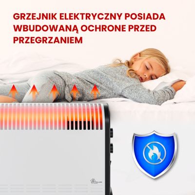 16. Extralink LCV-06 | Convector heater | 2000W, 3 modes, thermostat, fan