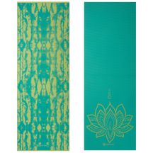 Double-sided Yoga Mat GAIAM Turquoise Lotus 6 MM 62344