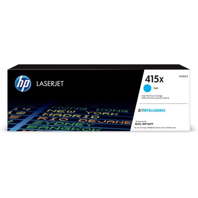 HP 415X Cyan Toner, HP415X=W2031X, 6000 pages