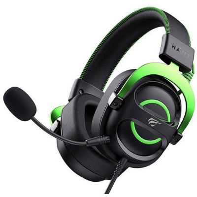 4. Havit H2002E Gaming Headphones (Black/Green)