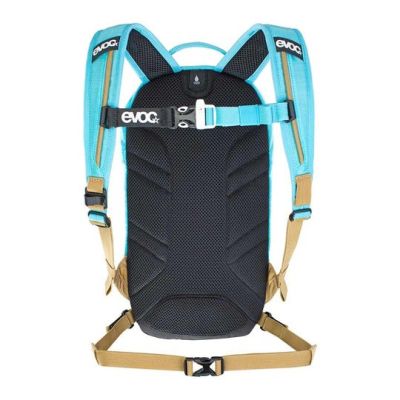 2. Evoc Joyride 4 Kids' Cycling Backpack - Neon Blue/Gold
