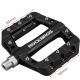 3. Rockbros black platform bicycle pedals