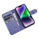 9. iCarer Wallet Case 2in1 Cover iPhone 14 Plus Anti-RFID Leather Flip Case Light Purple (WMI14220727-LP)