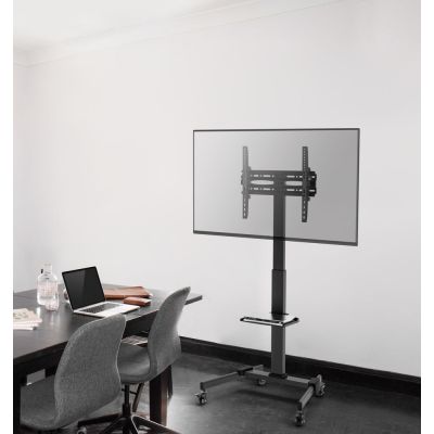 6. GEMBIRD HEIGHT-ADJUSTABLE, MOBILE, WHEEL-FREE TV STAND 32" - 55"