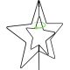14. DECORATIVE STAR METAL STAND 50CM BLACK MICA