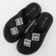 4. Women’s black platform slides with rhinestones Potocki 16347