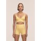 5. CASALL Ultra High Waist Hot Pant Women's Training Leggings Yellow