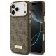 Guess 4G Logo Plate MagSafe Case for iPhone 17 Pro Max - Brown