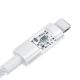 3. Baseus Gem USB C-IP Cable 20W 1m (white)