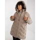 4. Beige down winter jacket with hood (NM-KR-P22-6632-62.00P)