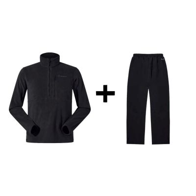 Berghaus Prism PT HZ sweatshirt size L Black + Berghaus HILLWALKER OVRTRS AM BLK/BLK size L