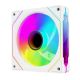 7. RAMPAGE 120 mm 1800 RPM Infinite Loop ARGB White PWM Case Fan