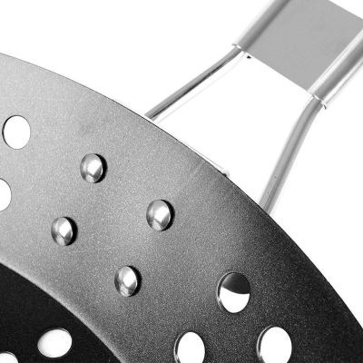 3. Grilling pan with foldable handle, non-stick, black