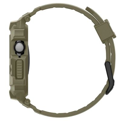 5. Spigen Rugged Armor Pro Strap for Apple Watch 46mm - Green