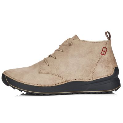 3. Women's ankle boots, beige, insulated, Rieker 51510-60