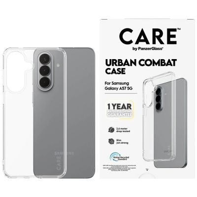 2. CARE by PanzerGlass Flagship Urban Combat Case for Samsung Galaxy A57 - Transparent